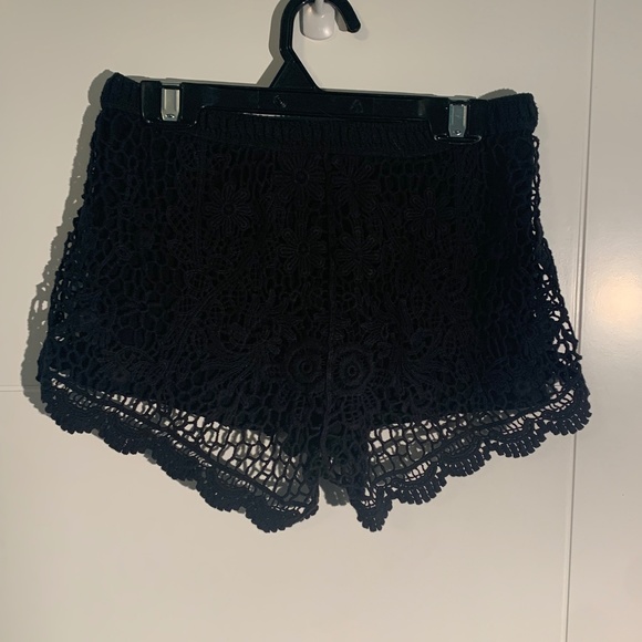 Black Lace Shorts - Picture 2 of 4